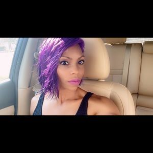 Purple full lace bob 10 inches